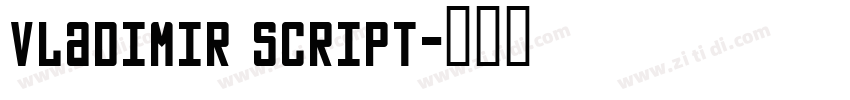 vladimir script字体转换